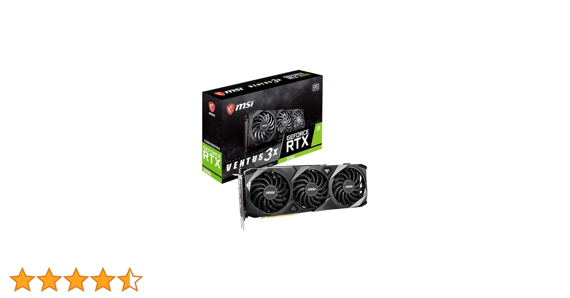 Amazon | MSI GeForce RTX 3090 VENTUS 3X 24G OC グラフィックス